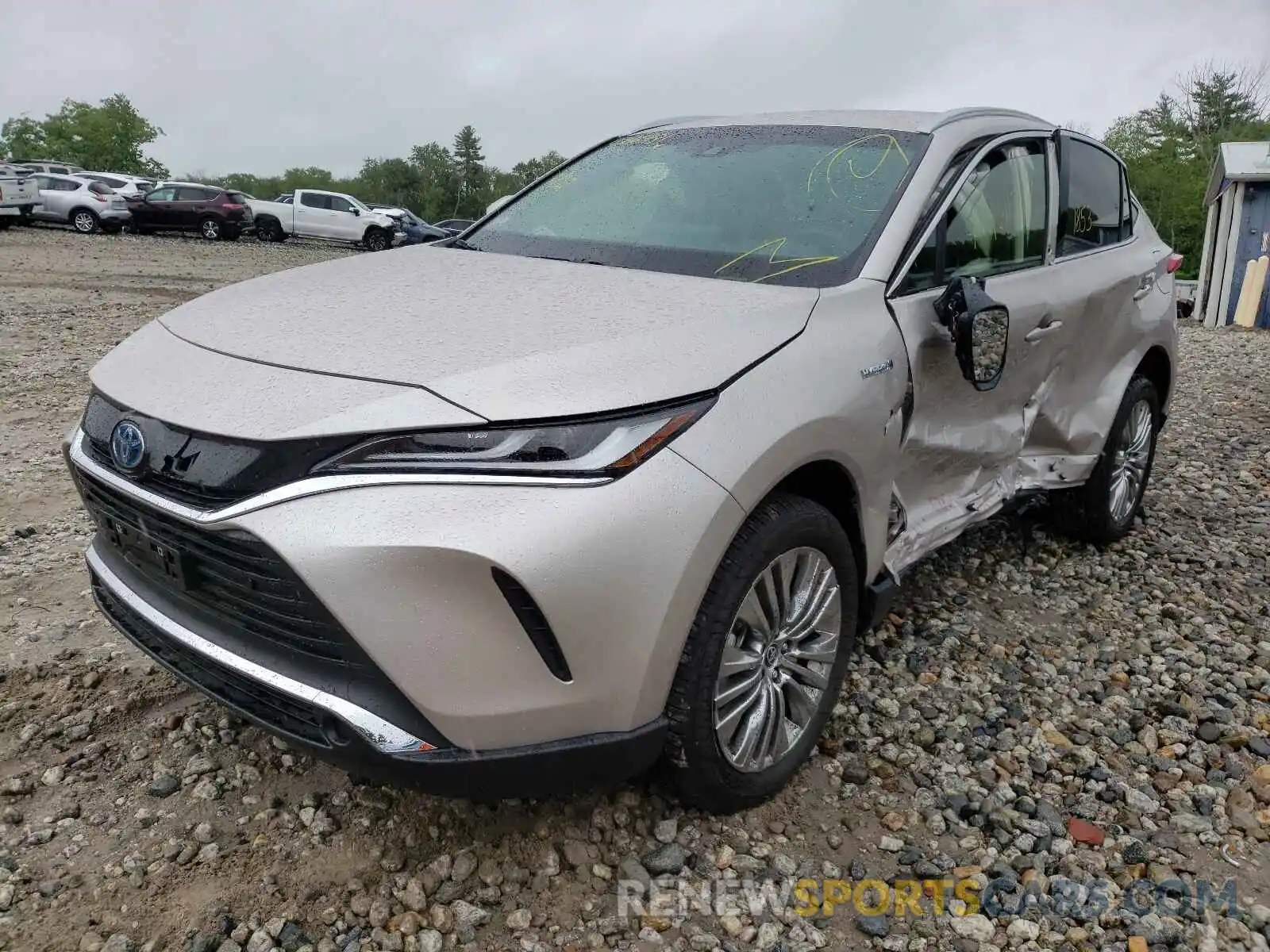 2 Photograph of a damaged car JTEAAAAH1MJ033869 TOYOTA VENZA 2021