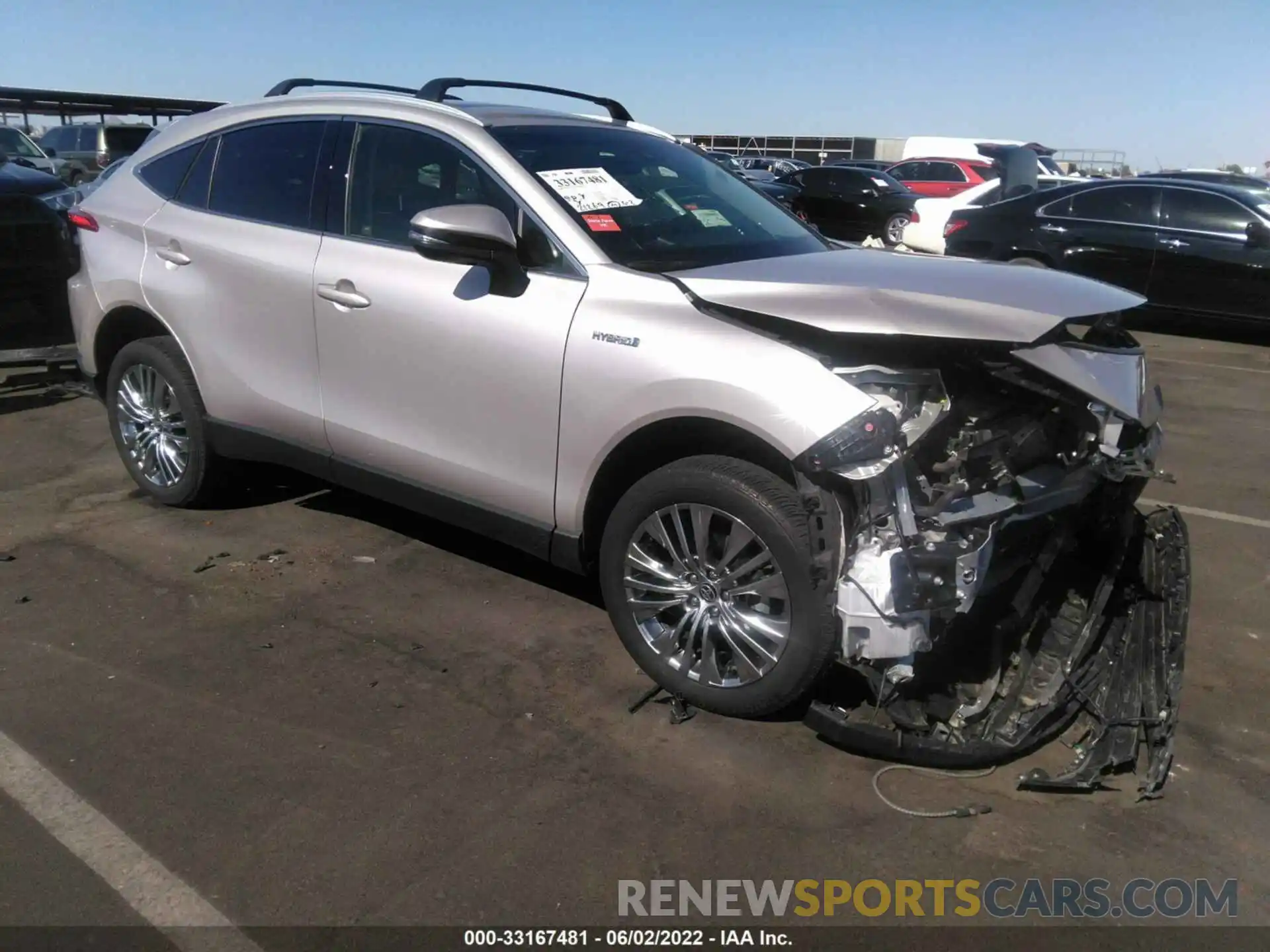 1 Photograph of a damaged car JTEAAAAH1MJ034603 TOYOTA VENZA 2021