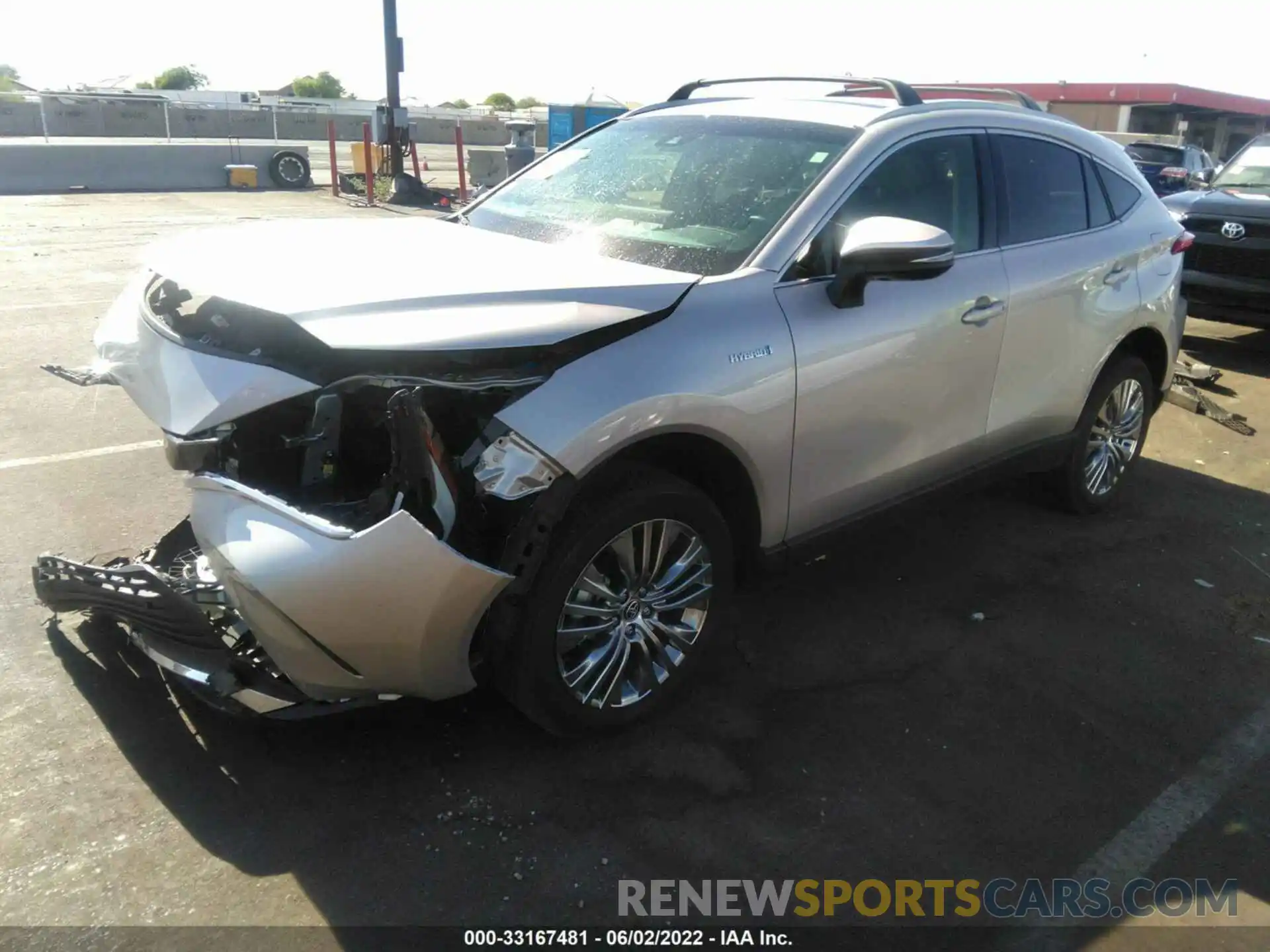 2 Photograph of a damaged car JTEAAAAH1MJ034603 TOYOTA VENZA 2021