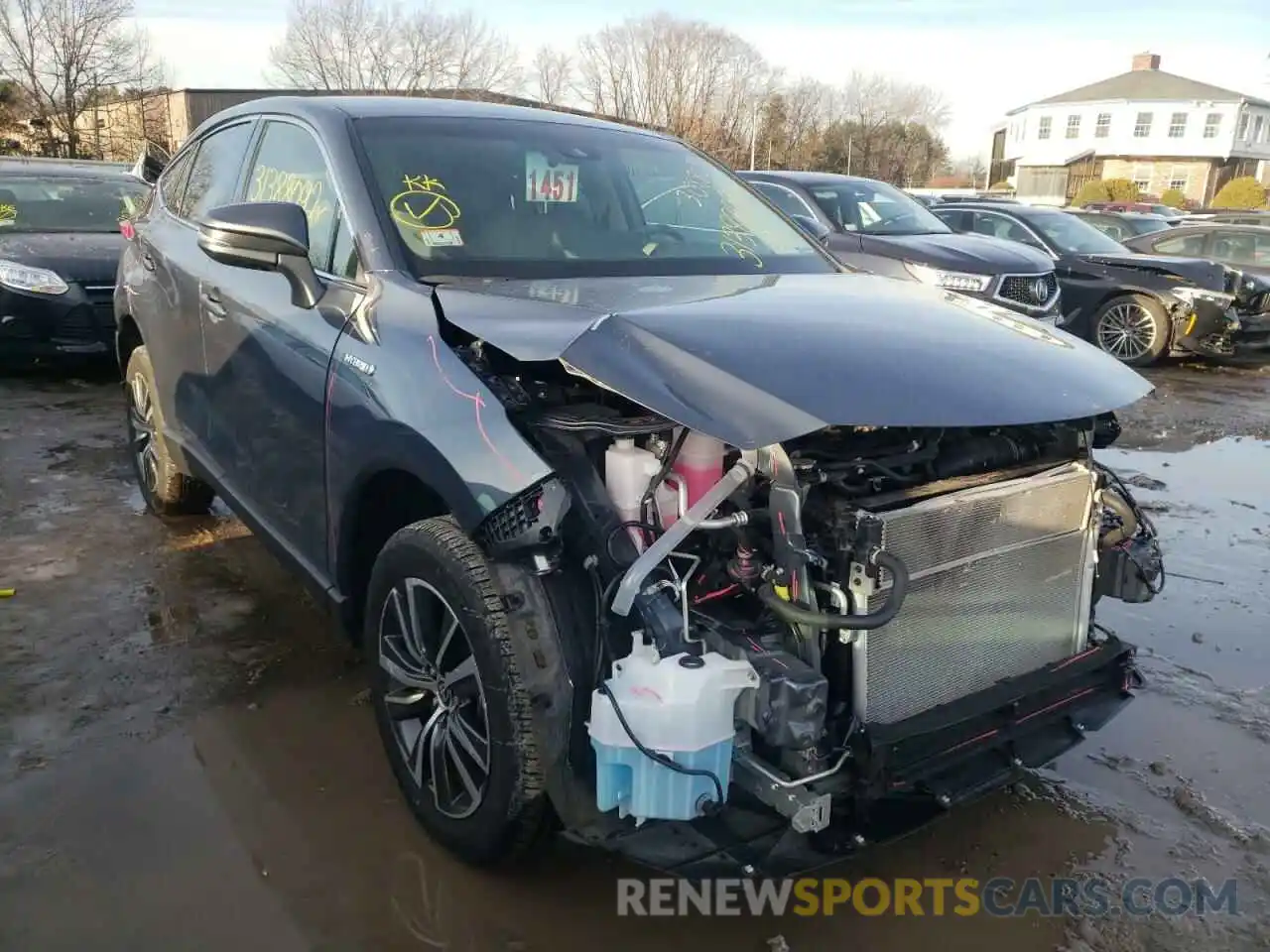 1 Photograph of a damaged car JTEAAAAH1MJ034763 TOYOTA VENZA 2021