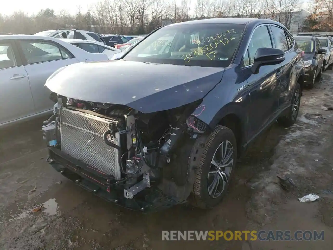 2 Photograph of a damaged car JTEAAAAH1MJ034763 TOYOTA VENZA 2021