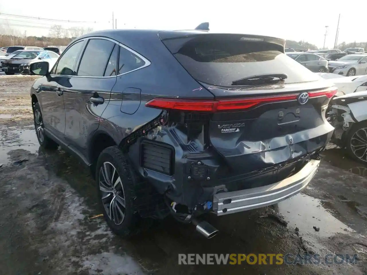 3 Photograph of a damaged car JTEAAAAH1MJ034763 TOYOTA VENZA 2021