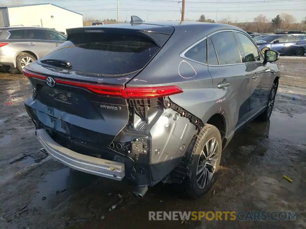 4 Photograph of a damaged car JTEAAAAH1MJ034763 TOYOTA VENZA 2021