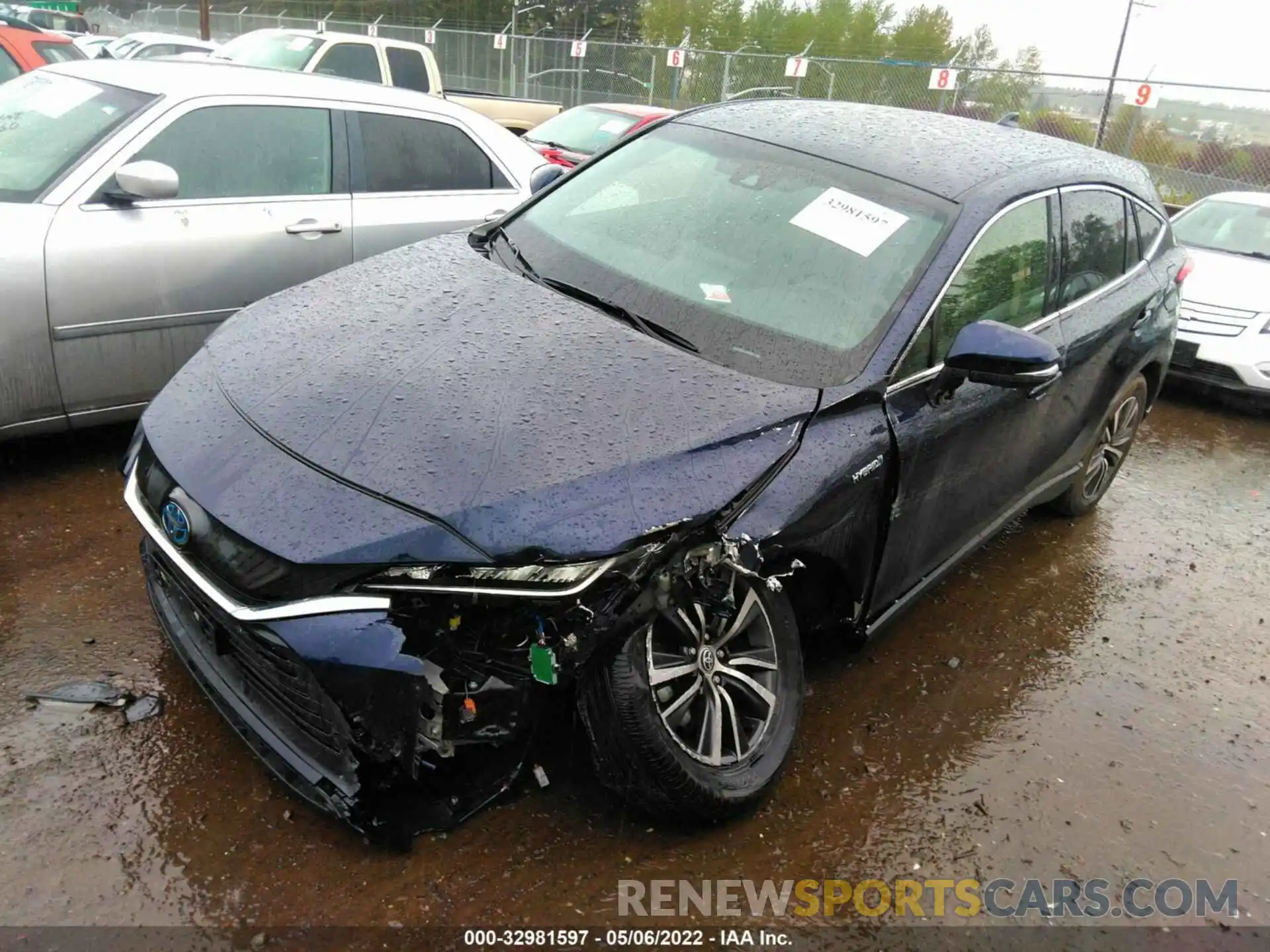 2 Photograph of a damaged car JTEAAAAH1MJ037176 TOYOTA VENZA 2021