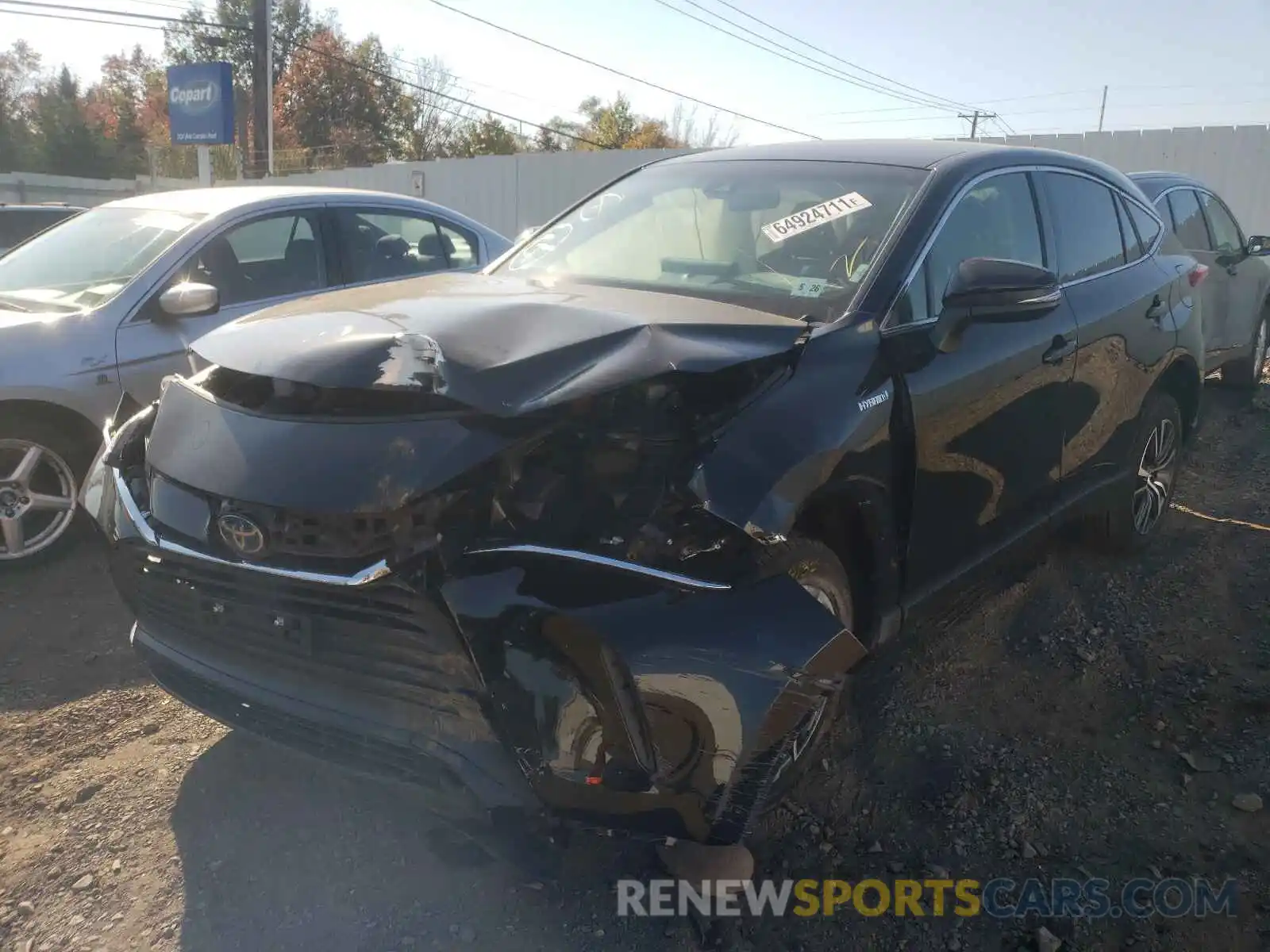 2 Photograph of a damaged car JTEAAAAH1MJ039008 TOYOTA VENZA 2021