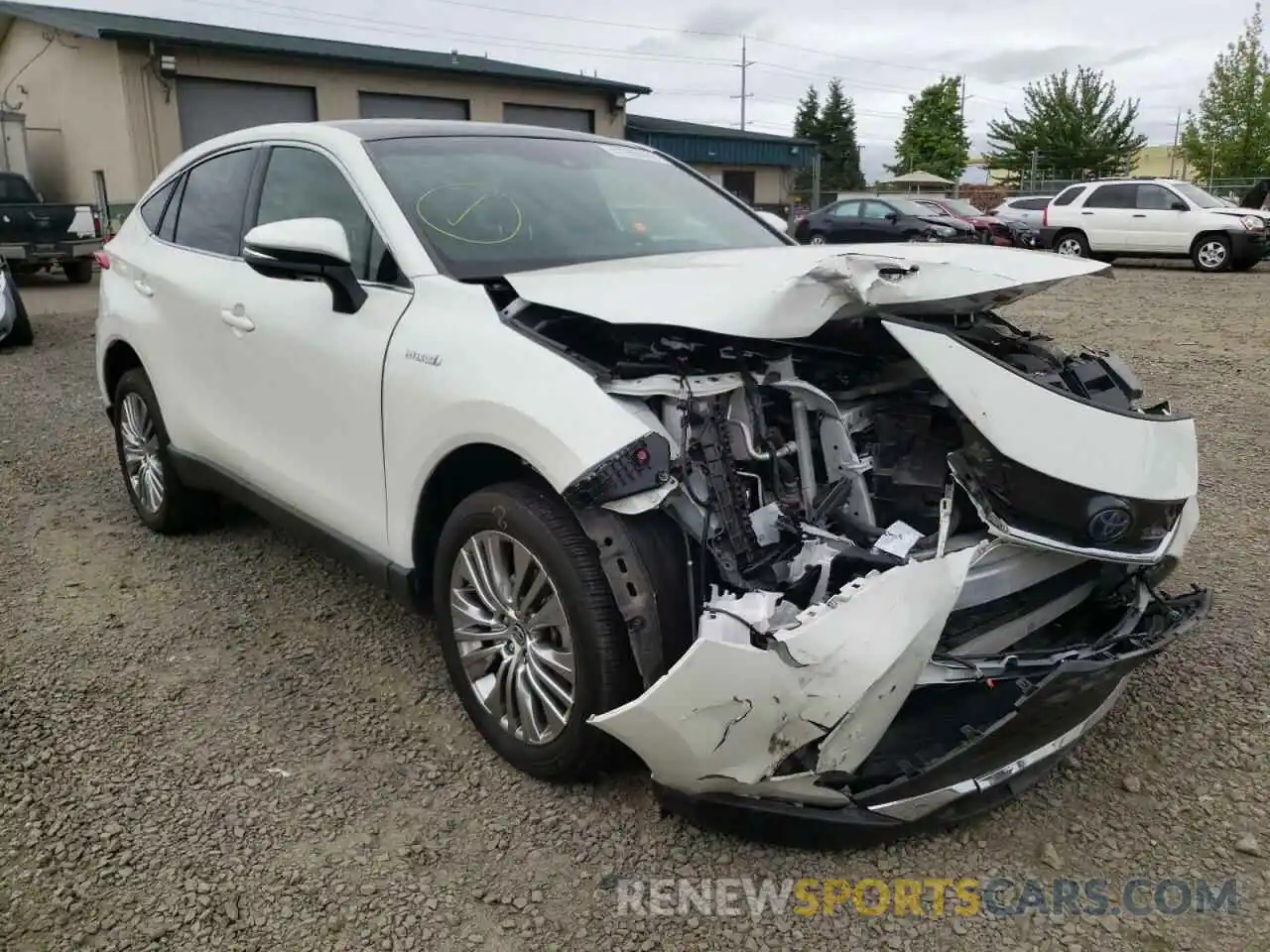 1 Photograph of a damaged car JTEAAAAH1MJ045519 TOYOTA VENZA 2021