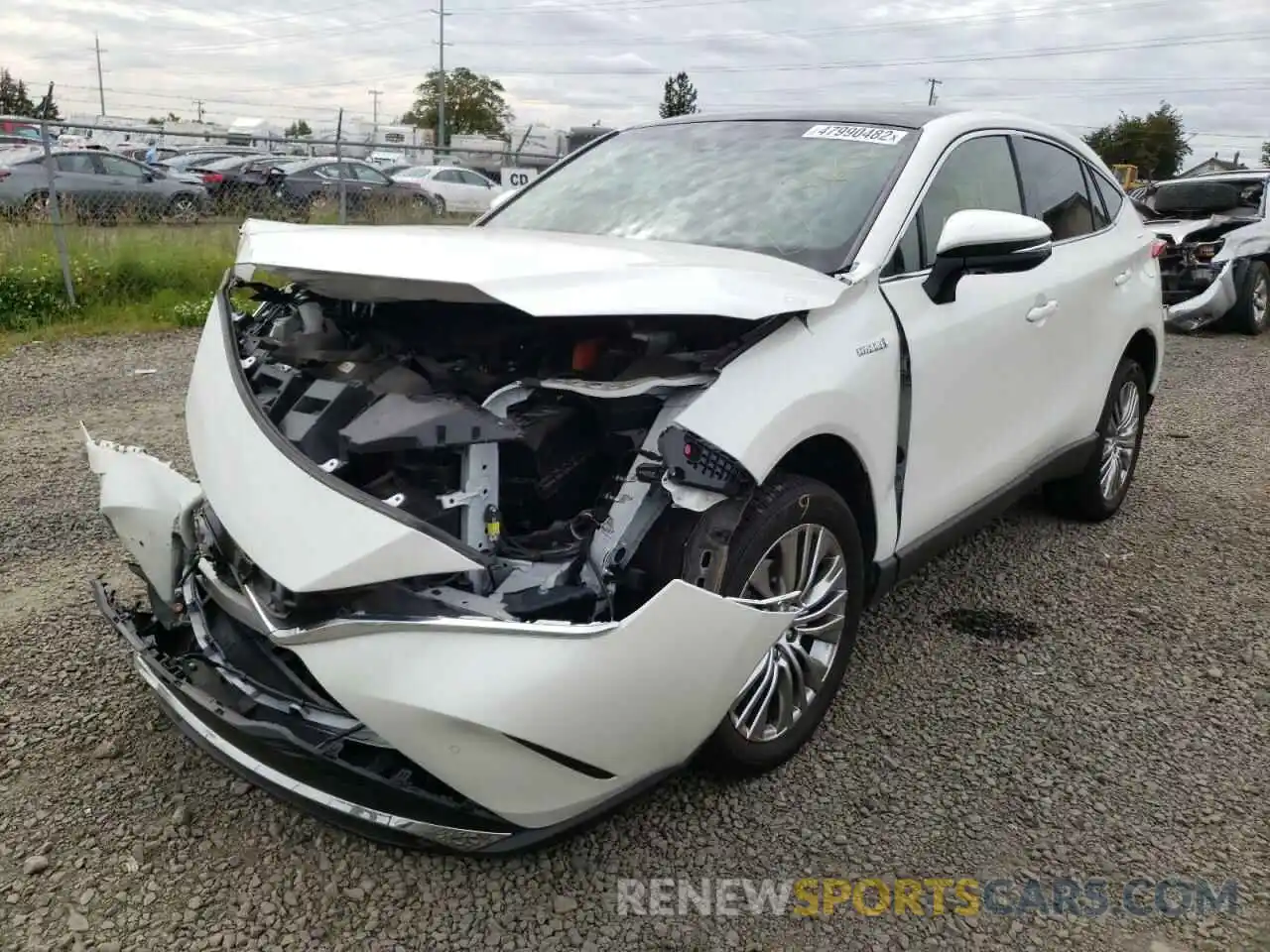 2 Photograph of a damaged car JTEAAAAH1MJ045519 TOYOTA VENZA 2021