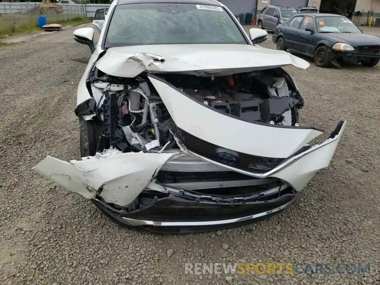 9 Photograph of a damaged car JTEAAAAH1MJ045519 TOYOTA VENZA 2021