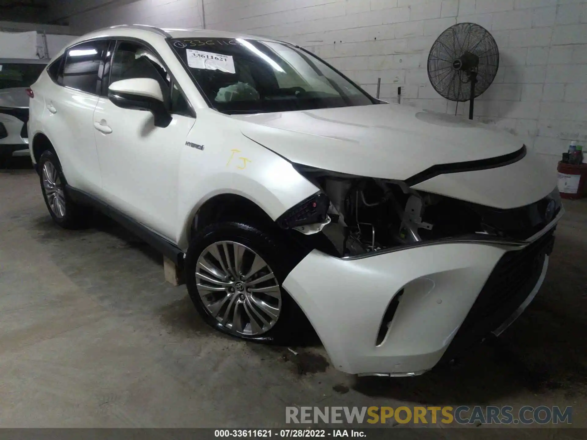 1 Photograph of a damaged car JTEAAAAH1MJ047710 TOYOTA VENZA 2021