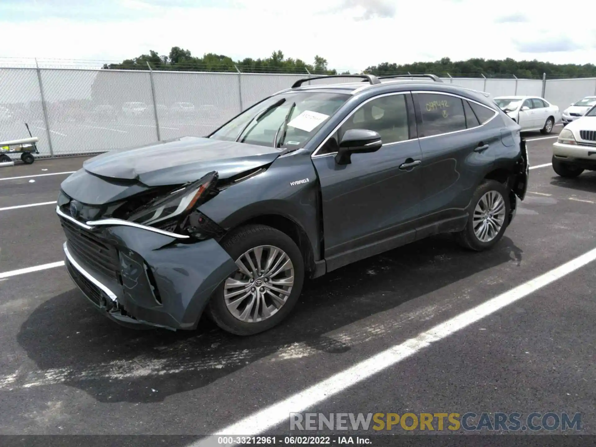 1 Photograph of a damaged car JTEAAAAH1MJ049442 TOYOTA VENZA 2021