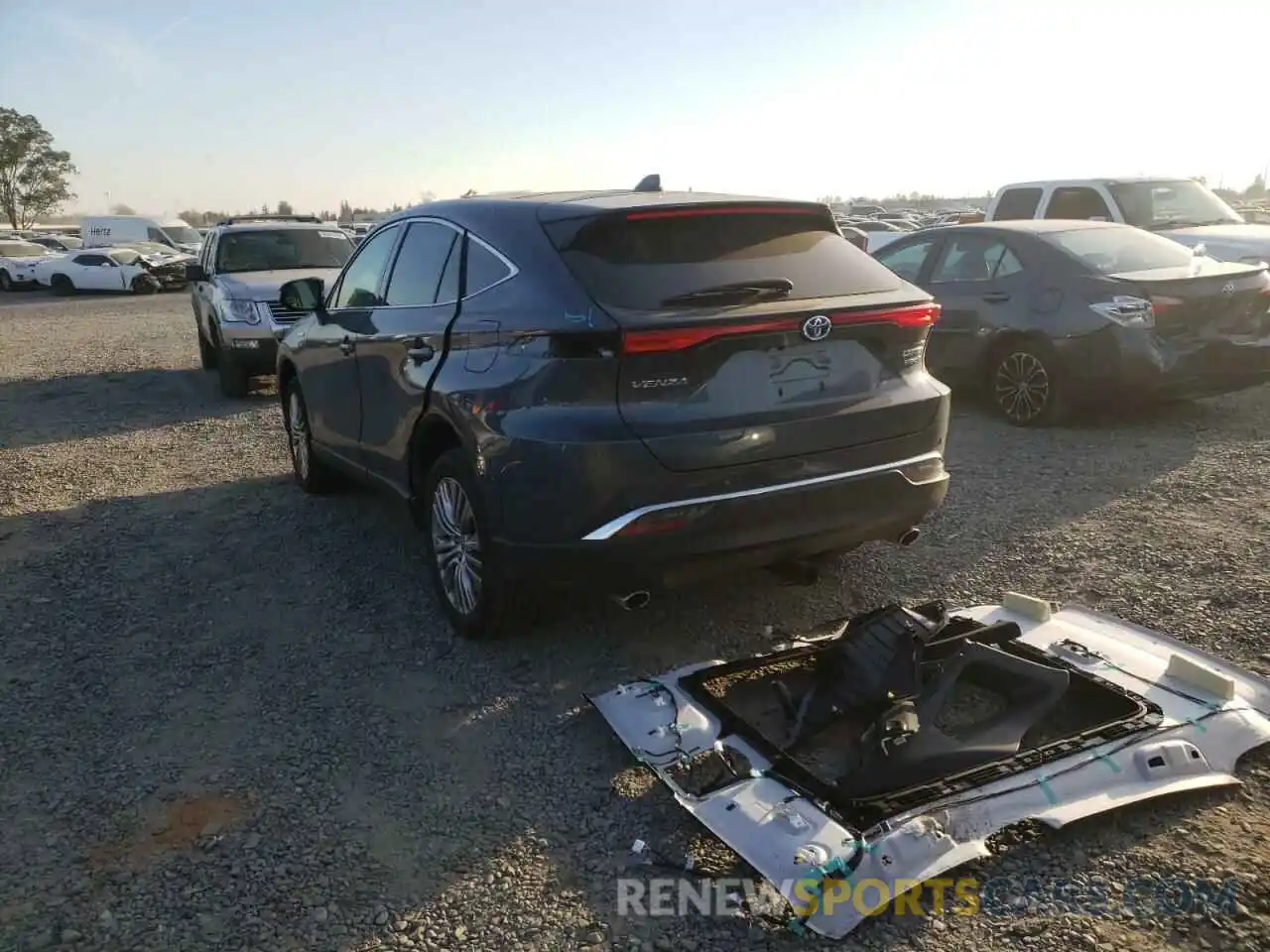 3 Photograph of a damaged car JTEAAAAH1MJ049716 TOYOTA VENZA 2021