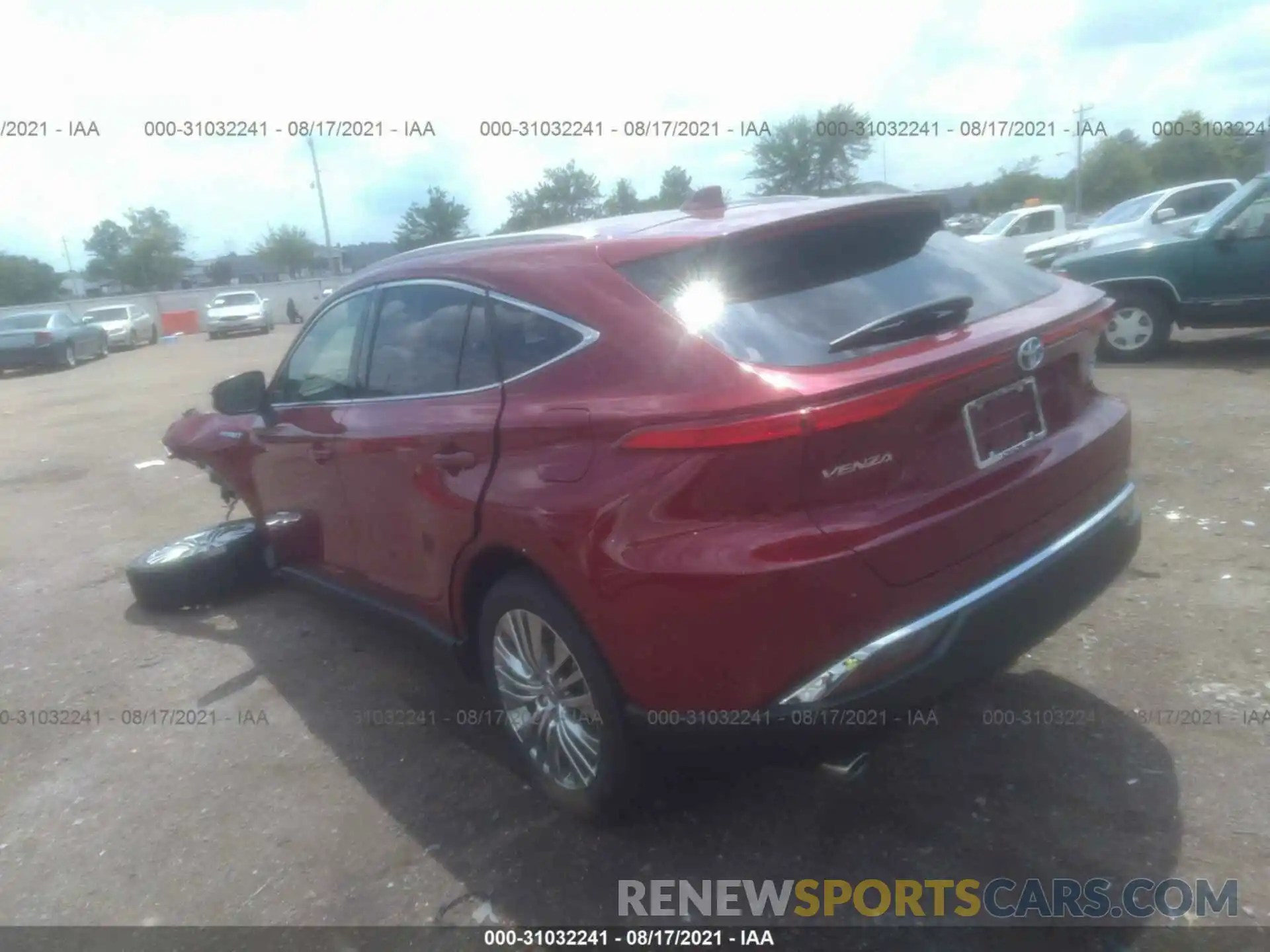 3 Photograph of a damaged car JTEAAAAH1MJ051207 TOYOTA VENZA 2021