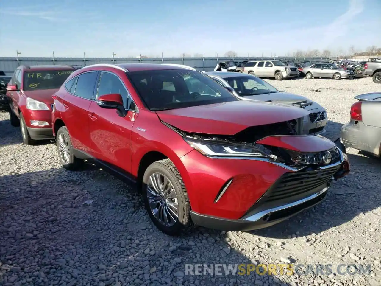 1 Photograph of a damaged car JTEAAAAH1MJ053104 TOYOTA VENZA 2021