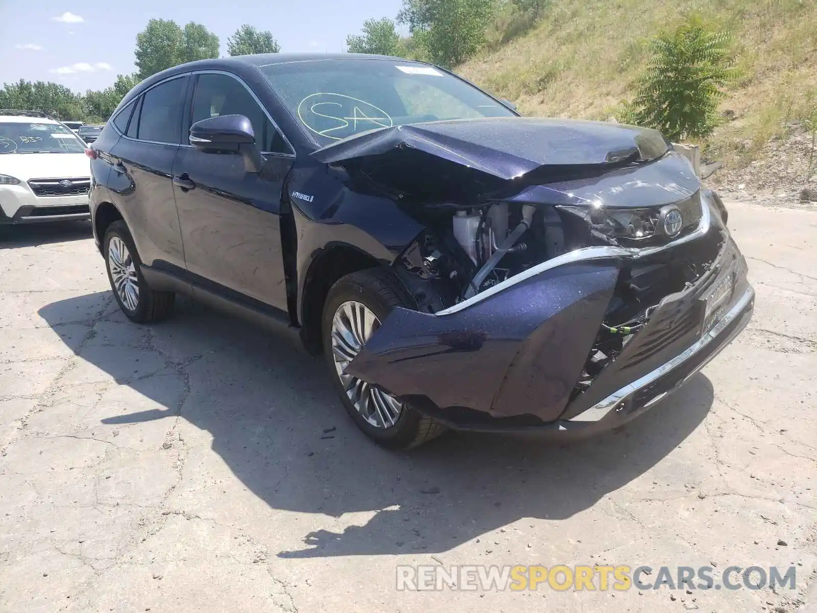 1 Photograph of a damaged car JTEAAAAH1MJ053751 TOYOTA VENZA 2021