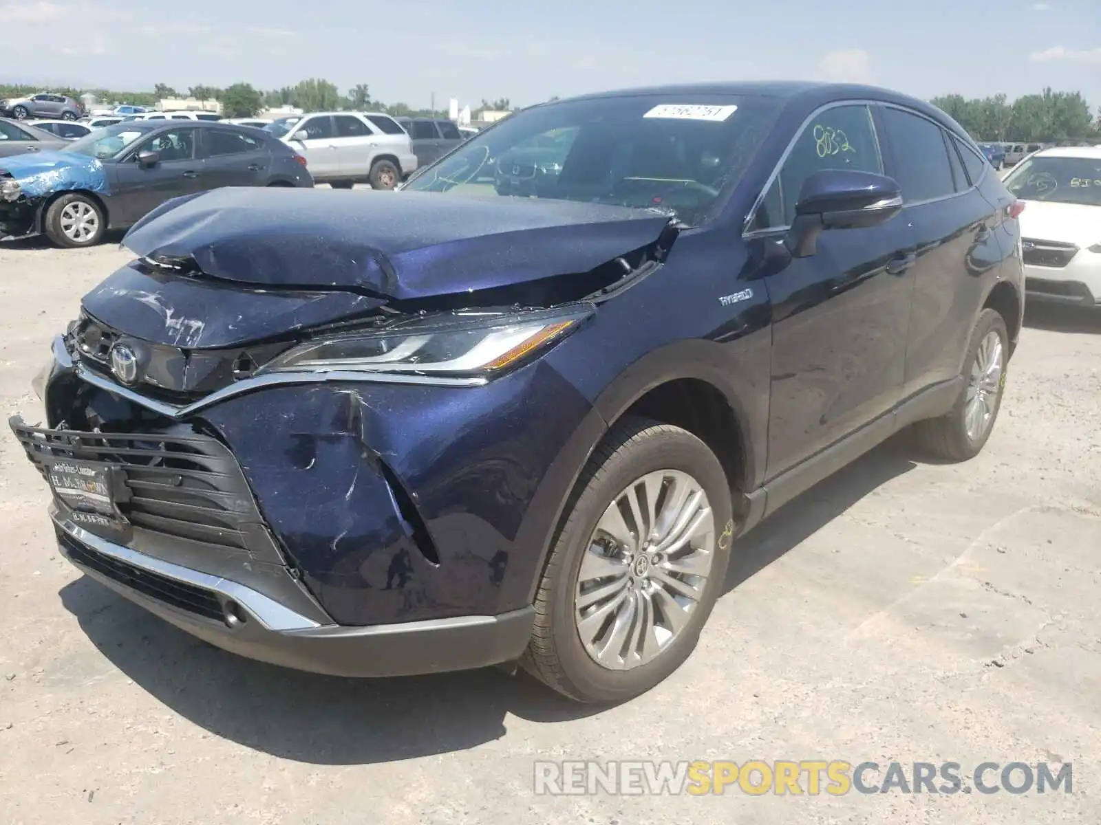 2 Photograph of a damaged car JTEAAAAH1MJ053751 TOYOTA VENZA 2021