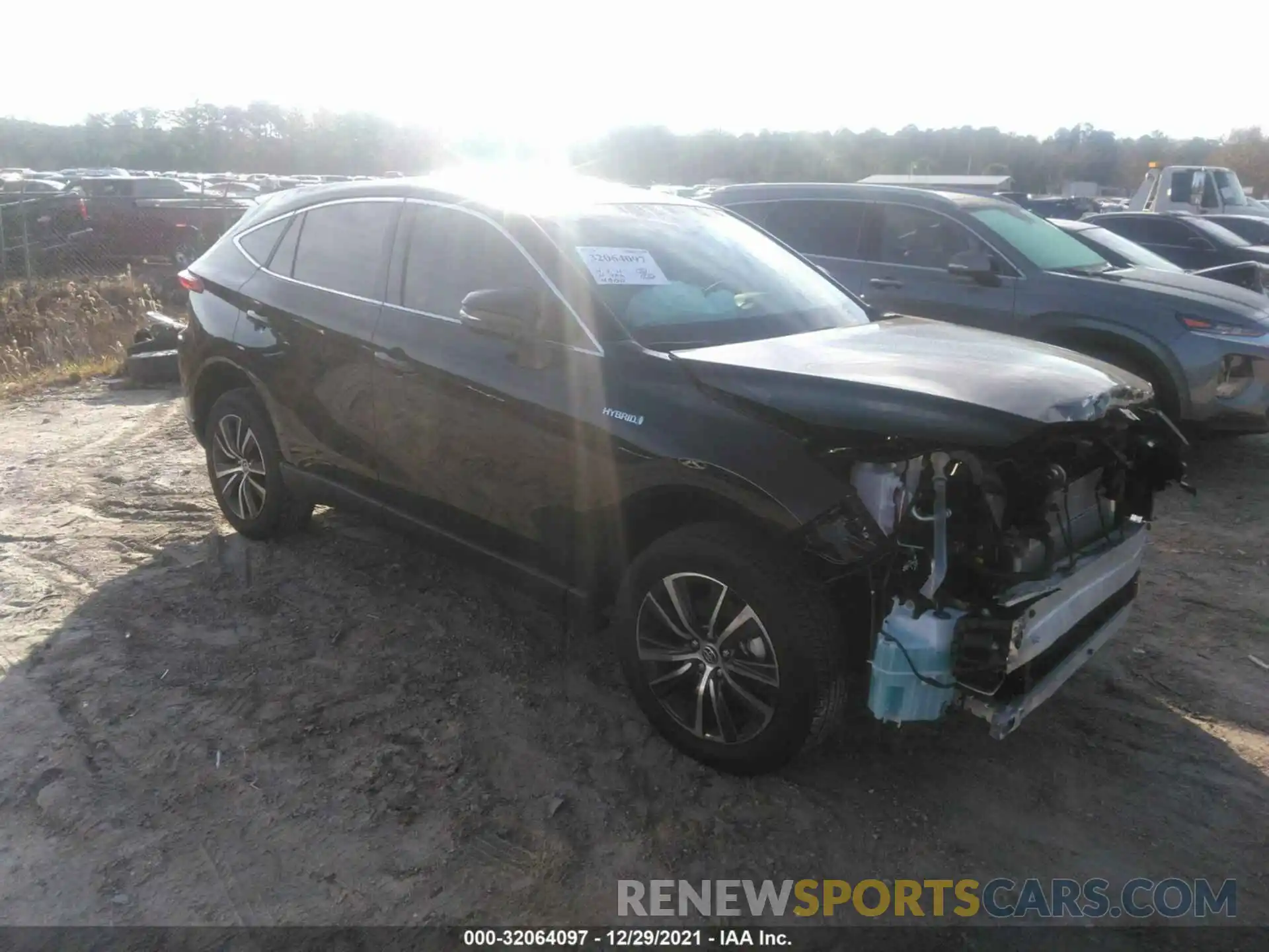 1 Photograph of a damaged car JTEAAAAH1MJ054267 TOYOTA VENZA 2021