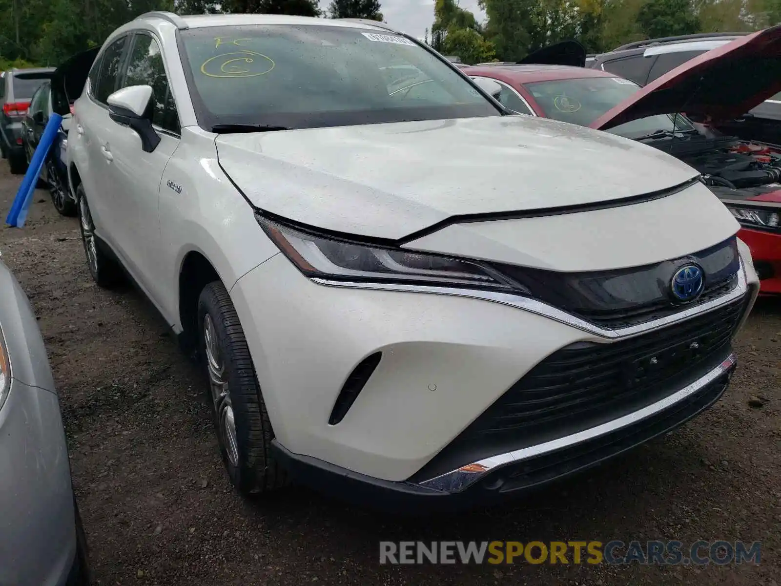 1 Photograph of a damaged car JTEAAAAH1MJ055032 TOYOTA VENZA 2021