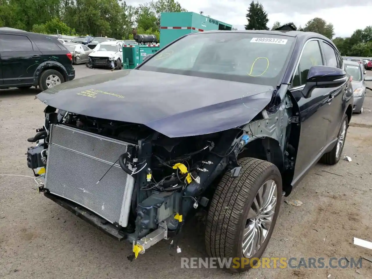 2 Photograph of a damaged car JTEAAAAH1MJ057511 TOYOTA VENZA 2021