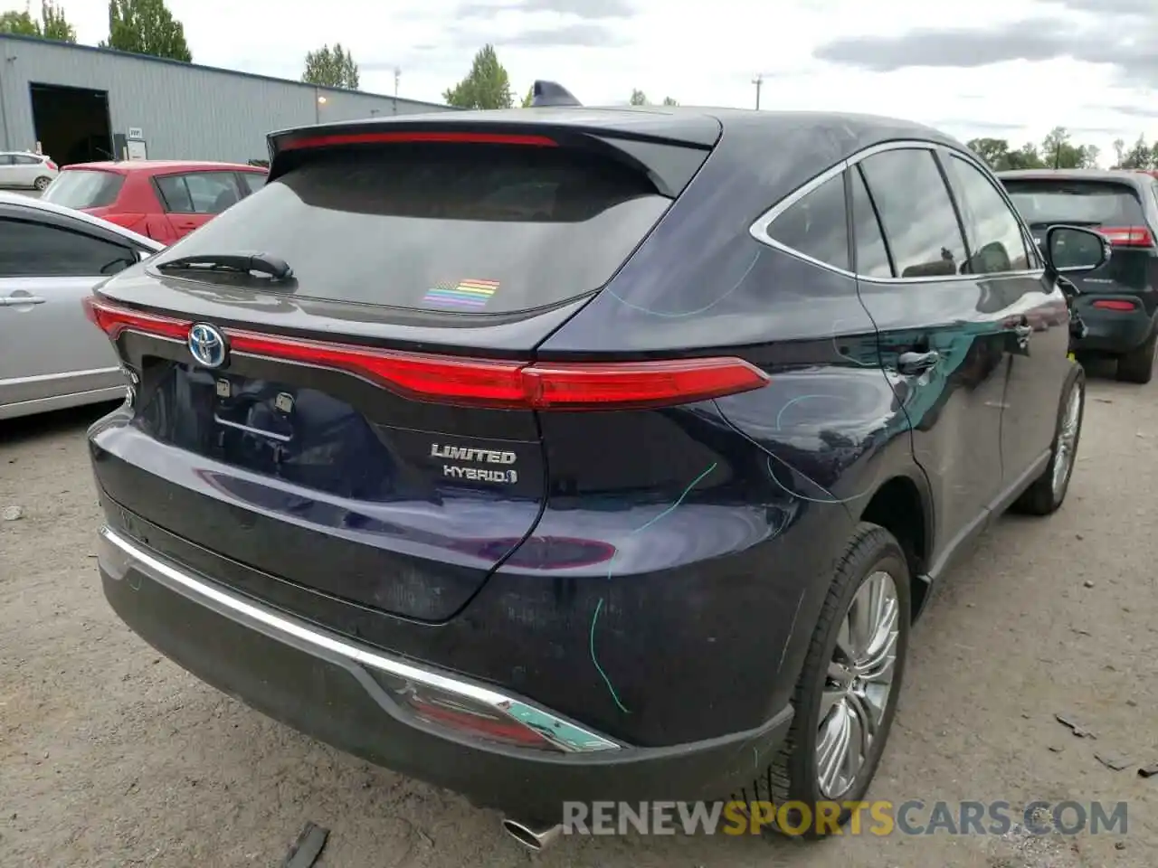 4 Фотография поврежденного автомобиля JTEAAAAH1MJ057511 TOYOTA VENZA 2021