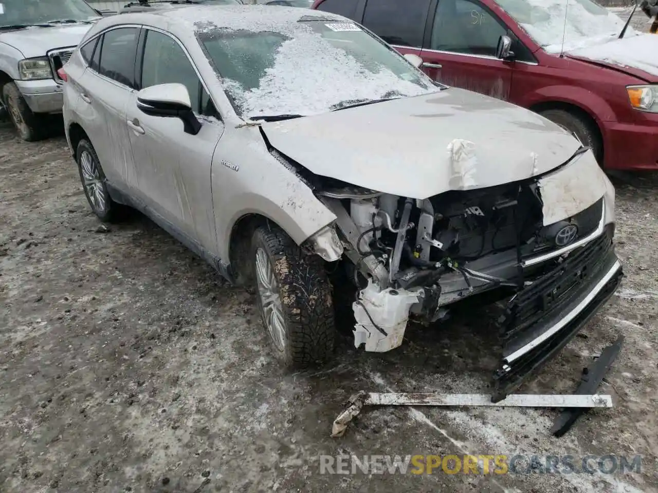 1 Photograph of a damaged car JTEAAAAH1MJ059193 TOYOTA VENZA 2021