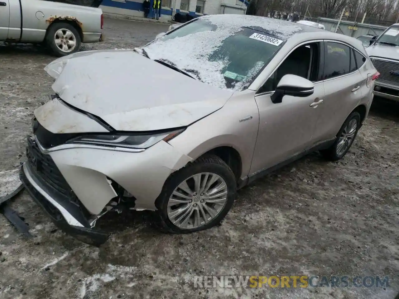 2 Photograph of a damaged car JTEAAAAH1MJ059193 TOYOTA VENZA 2021