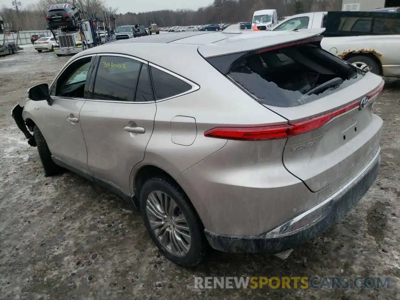 3 Photograph of a damaged car JTEAAAAH1MJ059193 TOYOTA VENZA 2021