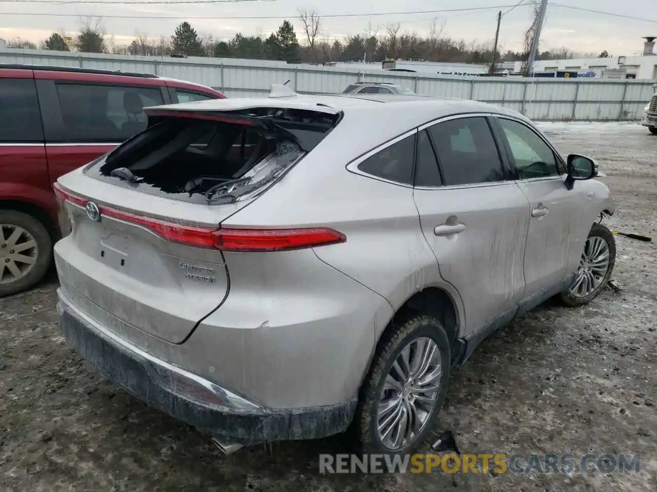 4 Photograph of a damaged car JTEAAAAH1MJ059193 TOYOTA VENZA 2021