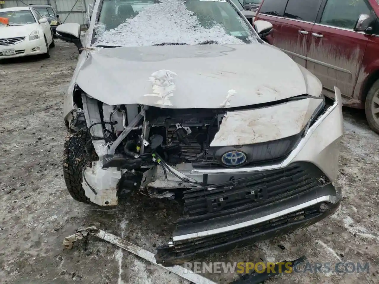 9 Photograph of a damaged car JTEAAAAH1MJ059193 TOYOTA VENZA 2021