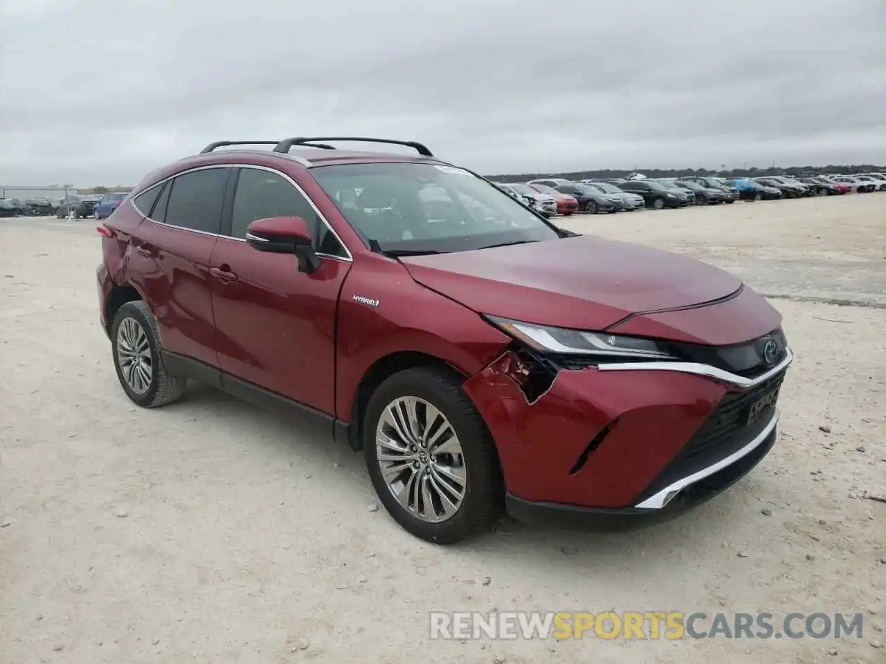 1 Photograph of a damaged car JTEAAAAH1MJ060179 TOYOTA VENZA 2021