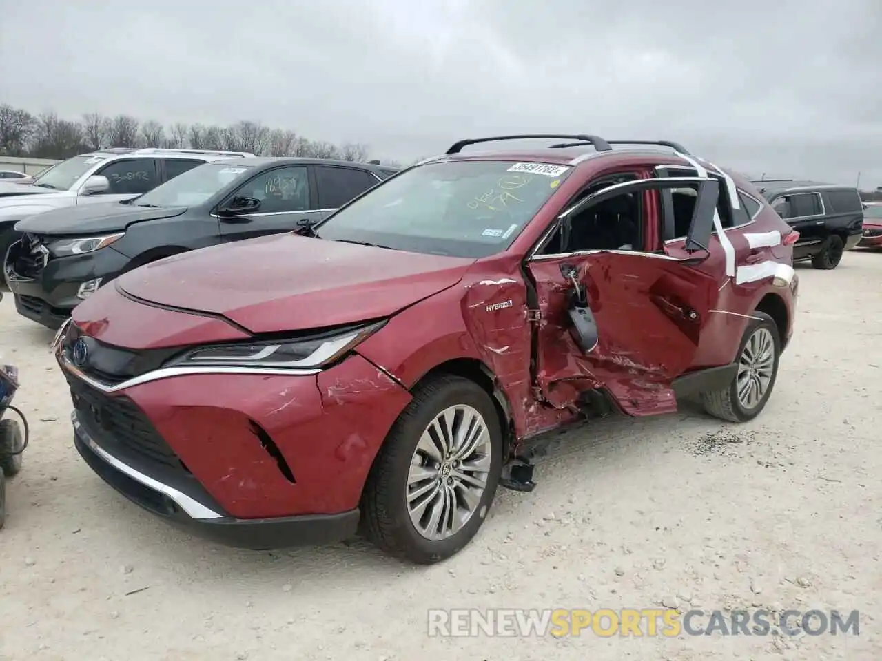 2 Photograph of a damaged car JTEAAAAH1MJ060179 TOYOTA VENZA 2021