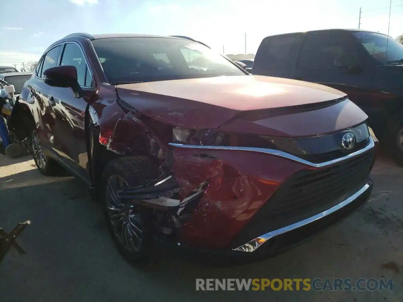 1 Photograph of a damaged car JTEAAAAH1MJ062594 TOYOTA VENZA 2021