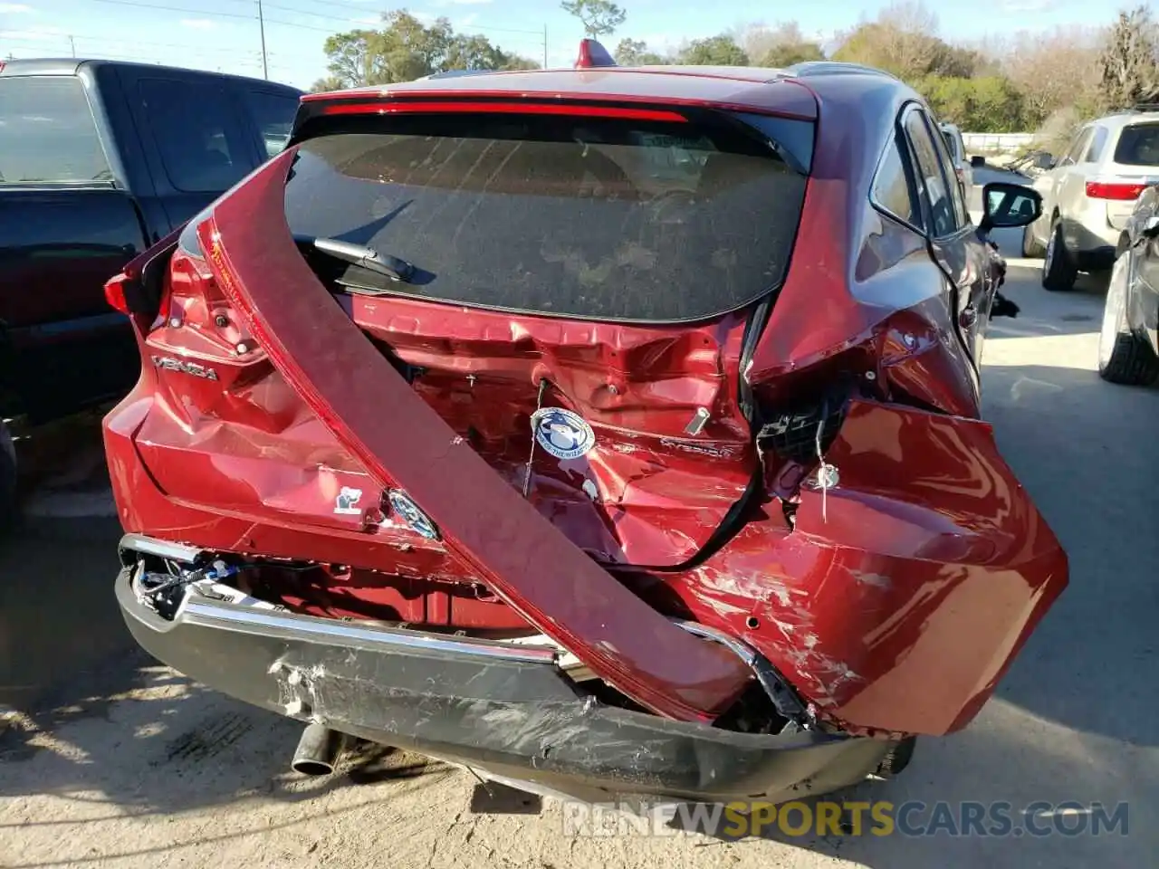 9 Photograph of a damaged car JTEAAAAH1MJ062594 TOYOTA VENZA 2021