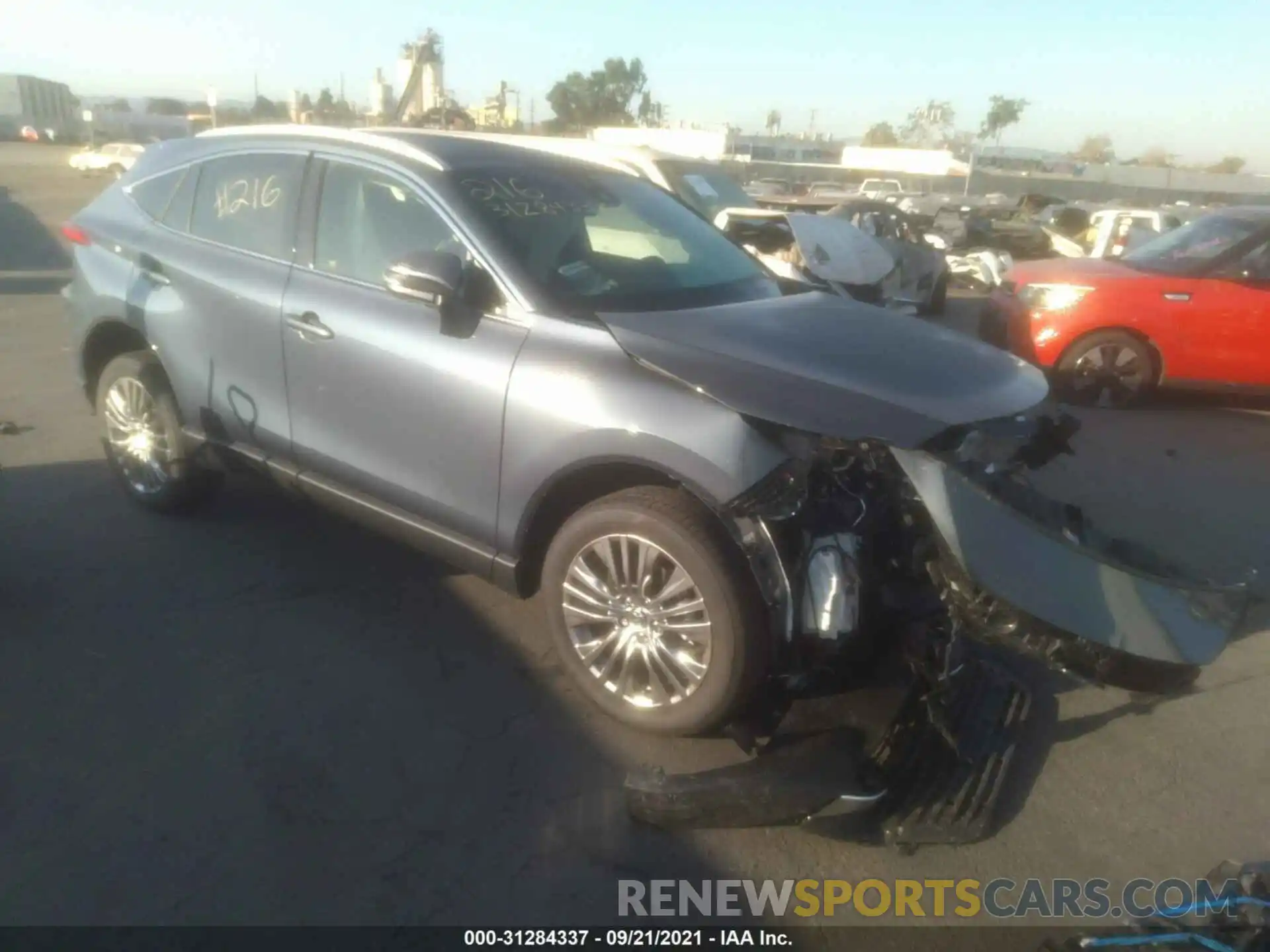 1 Photograph of a damaged car JTEAAAAH1MJ063616 TOYOTA VENZA 2021