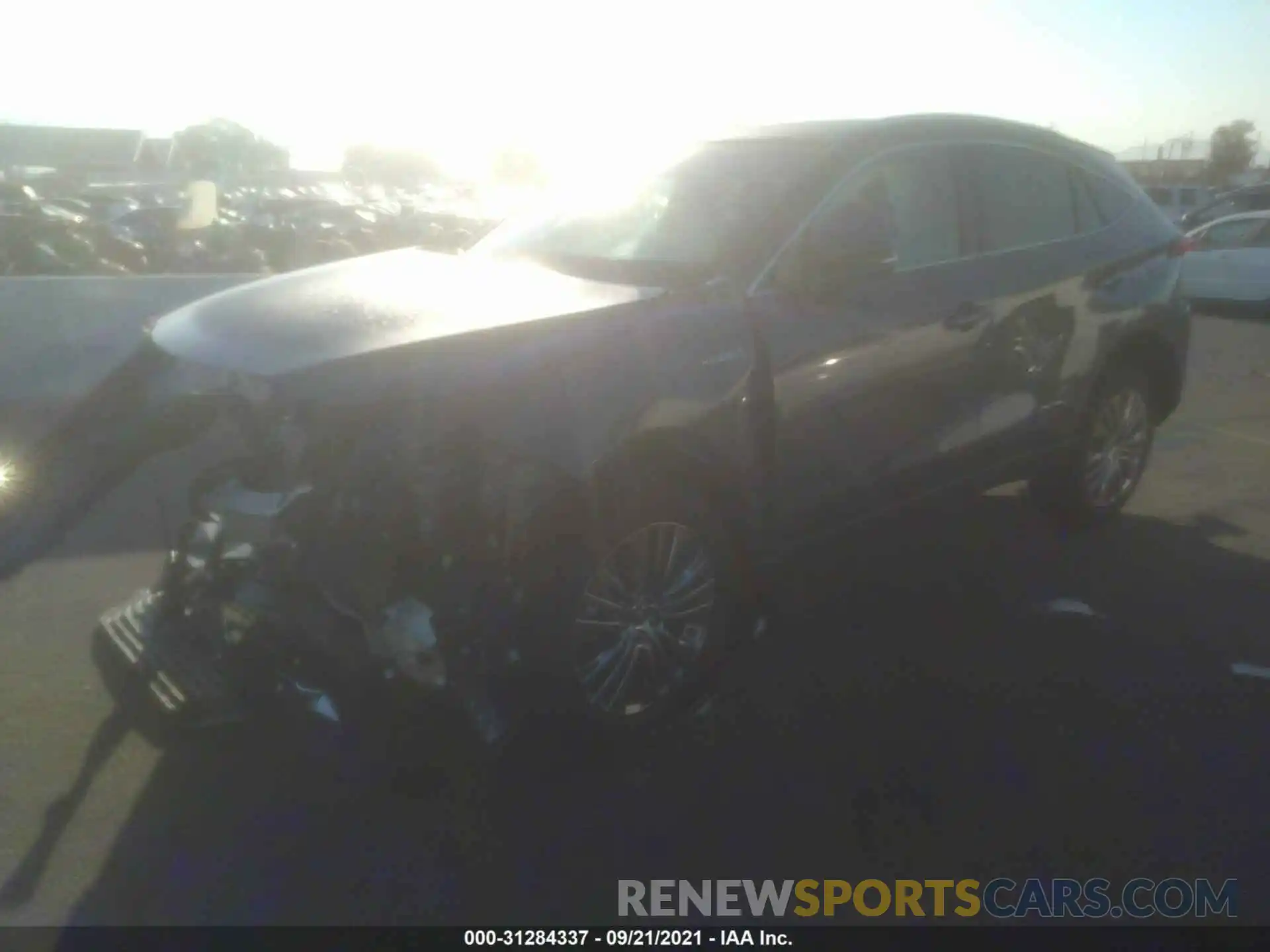 2 Photograph of a damaged car JTEAAAAH1MJ063616 TOYOTA VENZA 2021