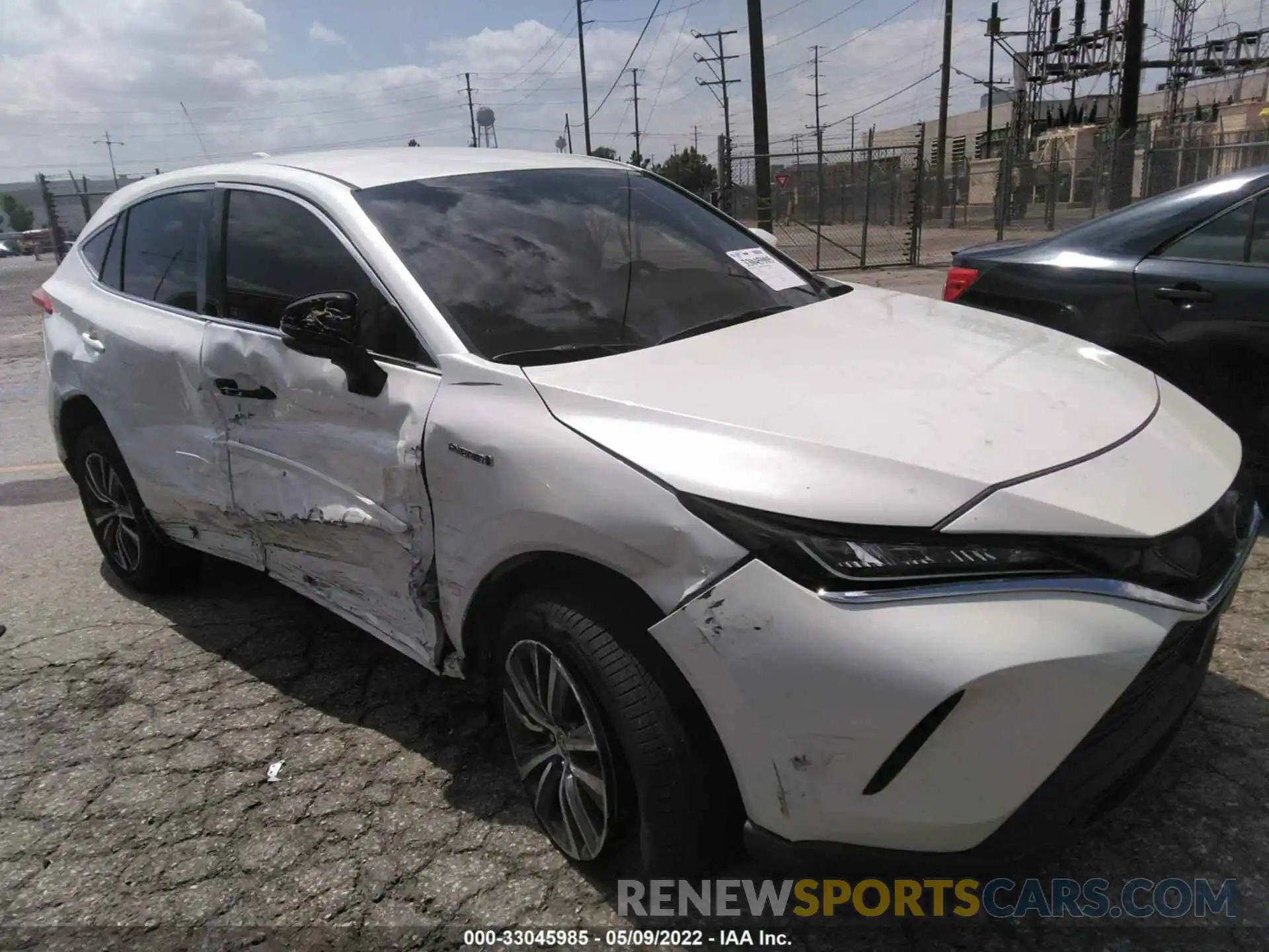 1 Photograph of a damaged car JTEAAAAH1MJ073191 TOYOTA VENZA 2021