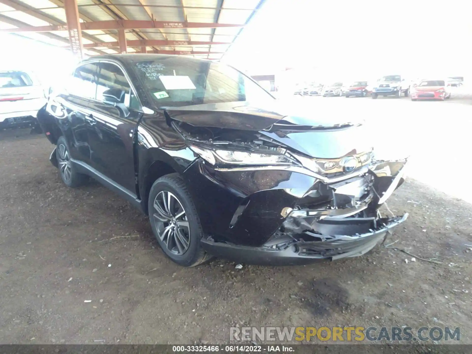 1 Photograph of a damaged car JTEAAAAH1MJ078035 TOYOTA VENZA 2021