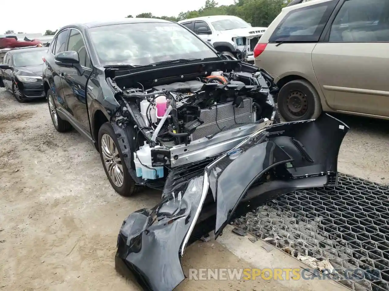 1 Photograph of a damaged car JTEAAAAH1MJ082764 TOYOTA VENZA 2021