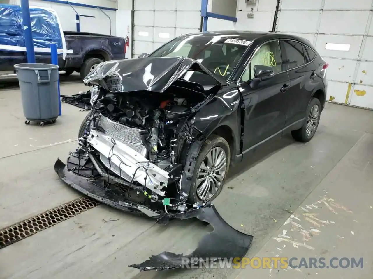 2 Photograph of a damaged car JTEAAAAH1MJ084689 TOYOTA VENZA 2021