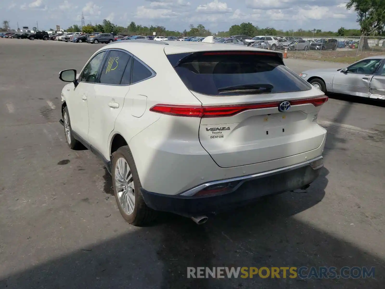 3 Photograph of a damaged car JTEAAAAH2MJ003554 TOYOTA VENZA 2021