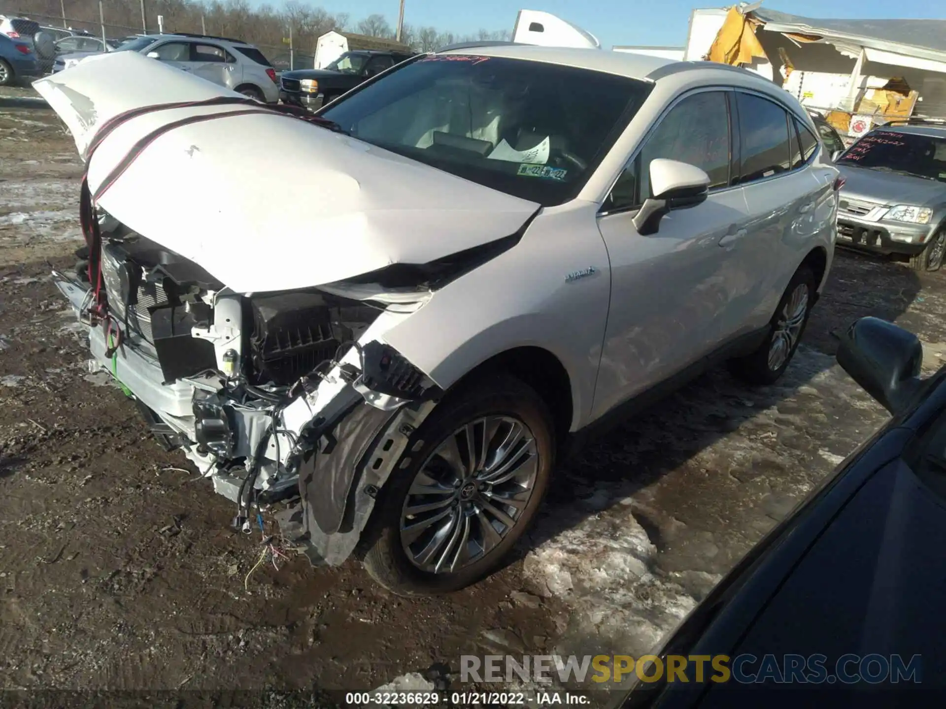 2 Photograph of a damaged car JTEAAAAH2MJ005661 TOYOTA VENZA 2021