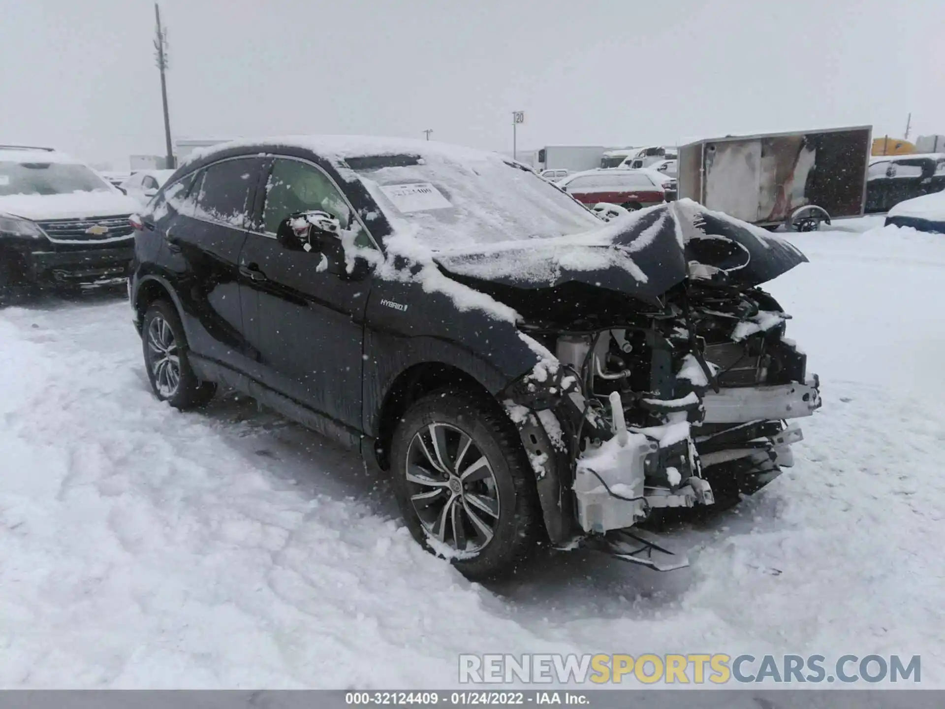 1 Photograph of a damaged car JTEAAAAH2MJ011959 TOYOTA VENZA 2021