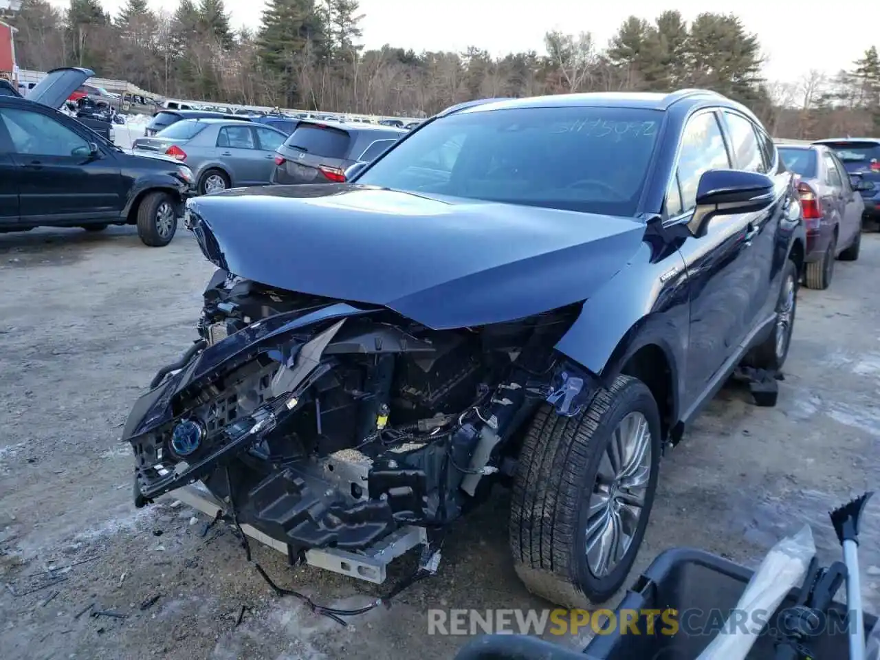 2 Photograph of a damaged car JTEAAAAH2MJ017003 TOYOTA VENZA 2021