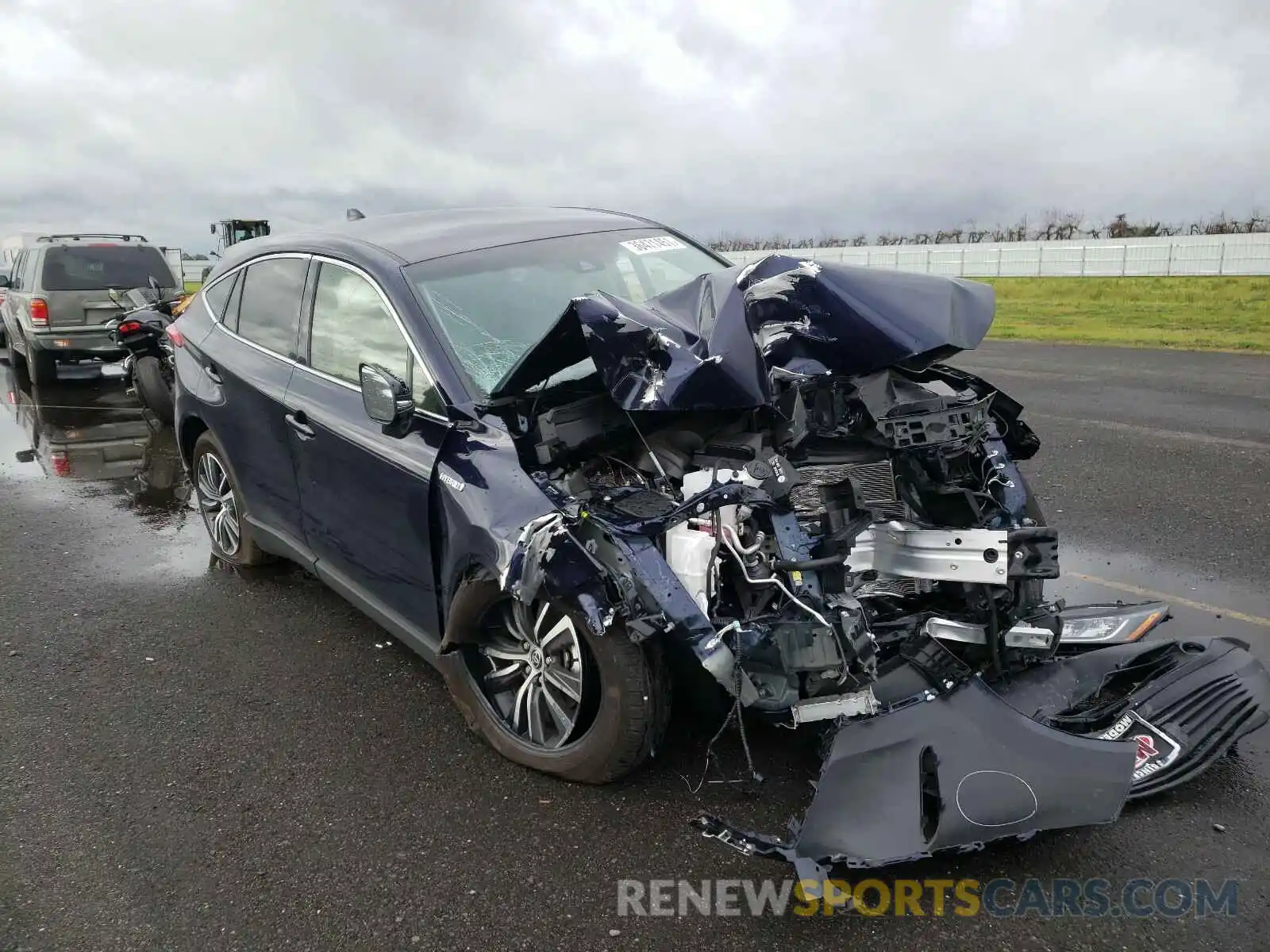 1 Photograph of a damaged car JTEAAAAH2MJ018734 TOYOTA VENZA 2021