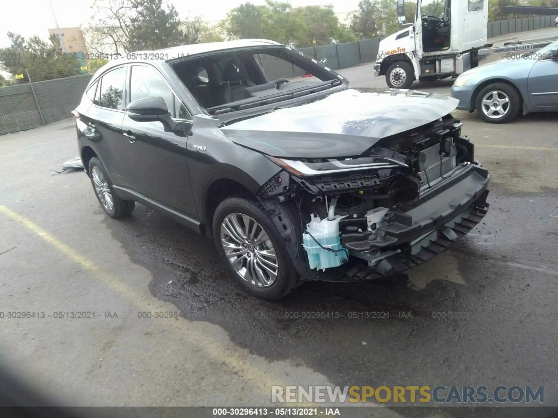 1 Photograph of a damaged car JTEAAAAH2MJ021178 TOYOTA VENZA 2021