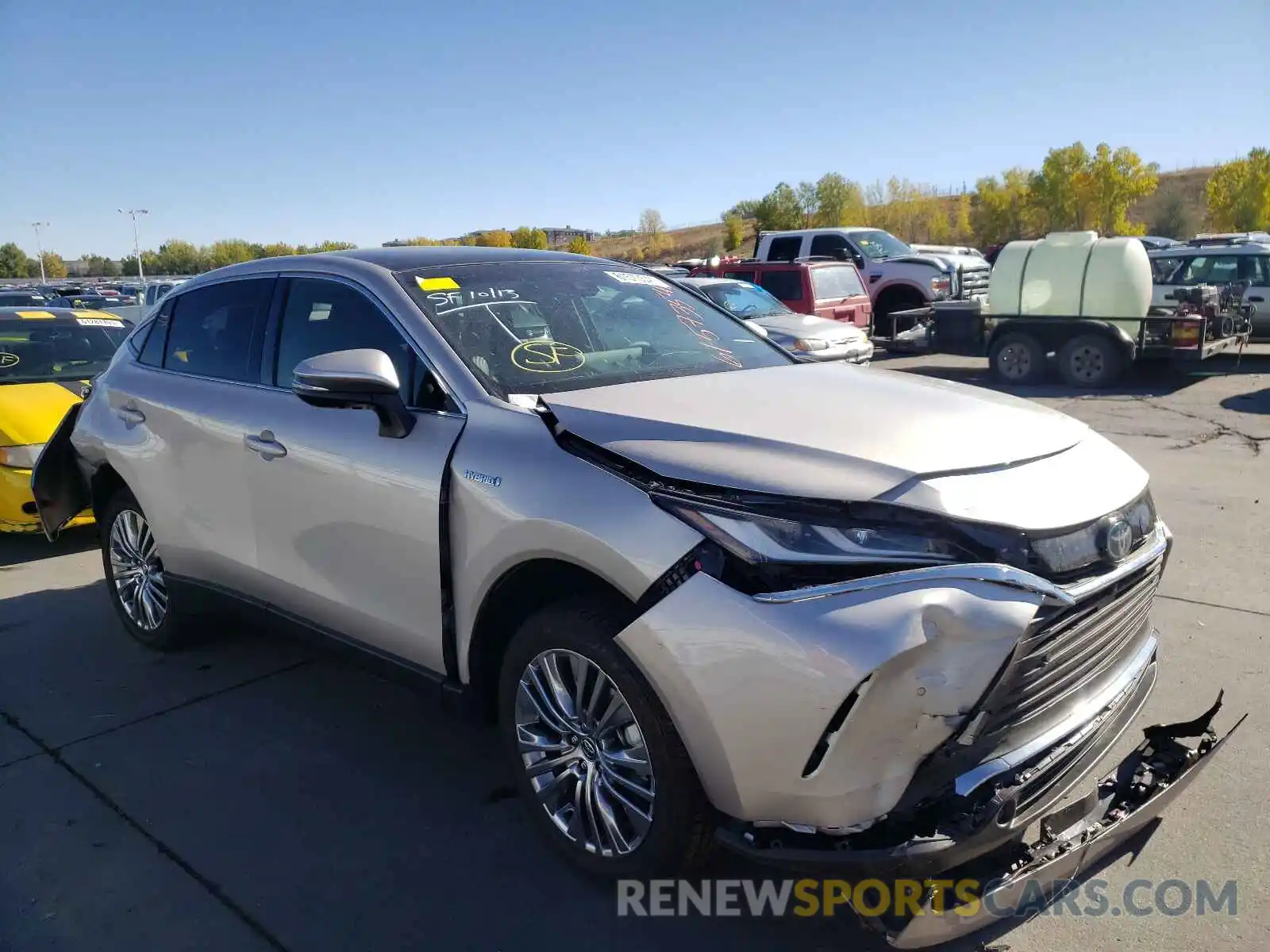 1 Photograph of a damaged car JTEAAAAH2MJ025800 TOYOTA VENZA 2021