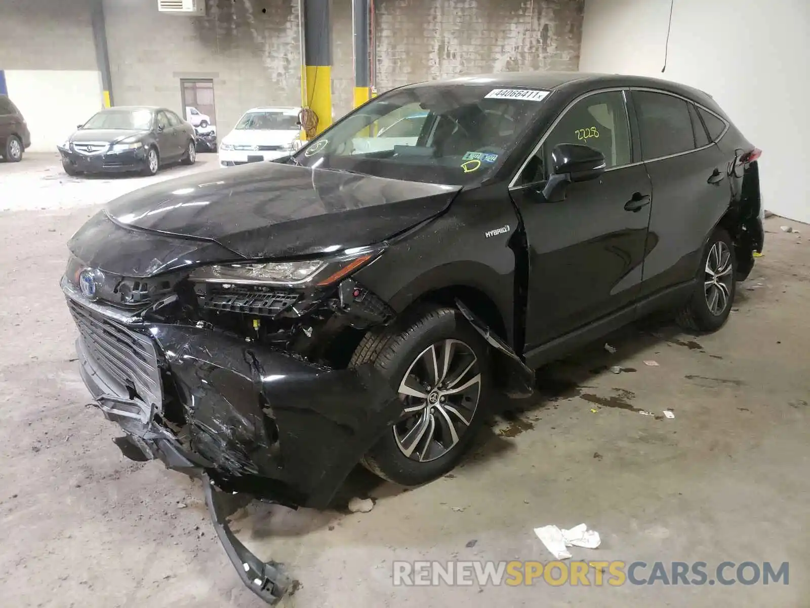 2 Photograph of a damaged car JTEAAAAH2MJ034965 TOYOTA VENZA 2021