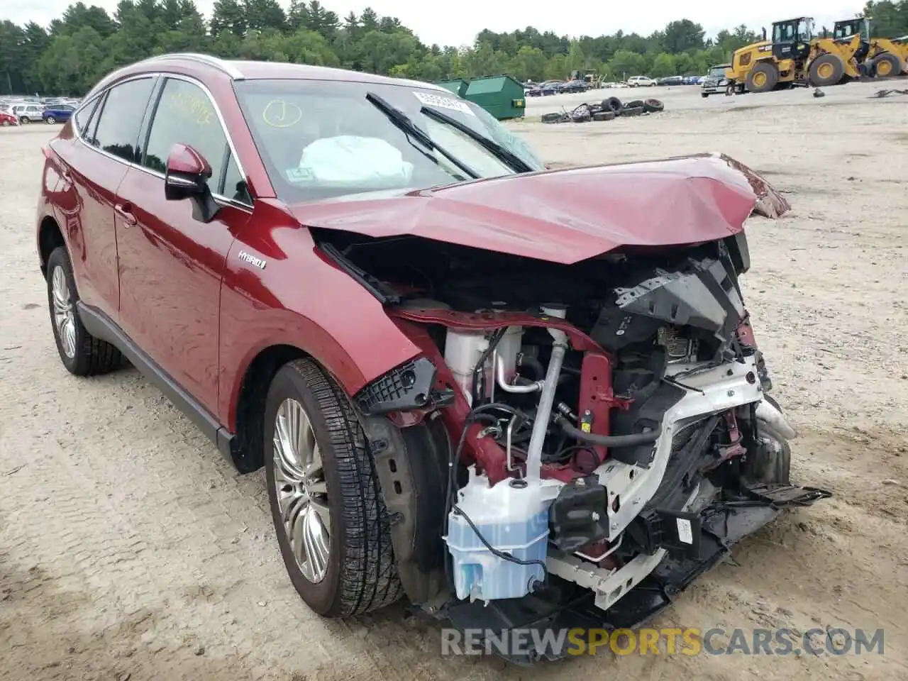 1 Photograph of a damaged car JTEAAAAH2MJ035663 TOYOTA VENZA 2021