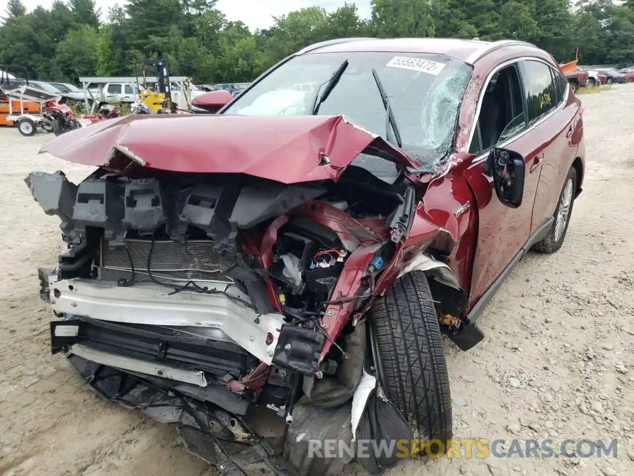 2 Photograph of a damaged car JTEAAAAH2MJ035663 TOYOTA VENZA 2021