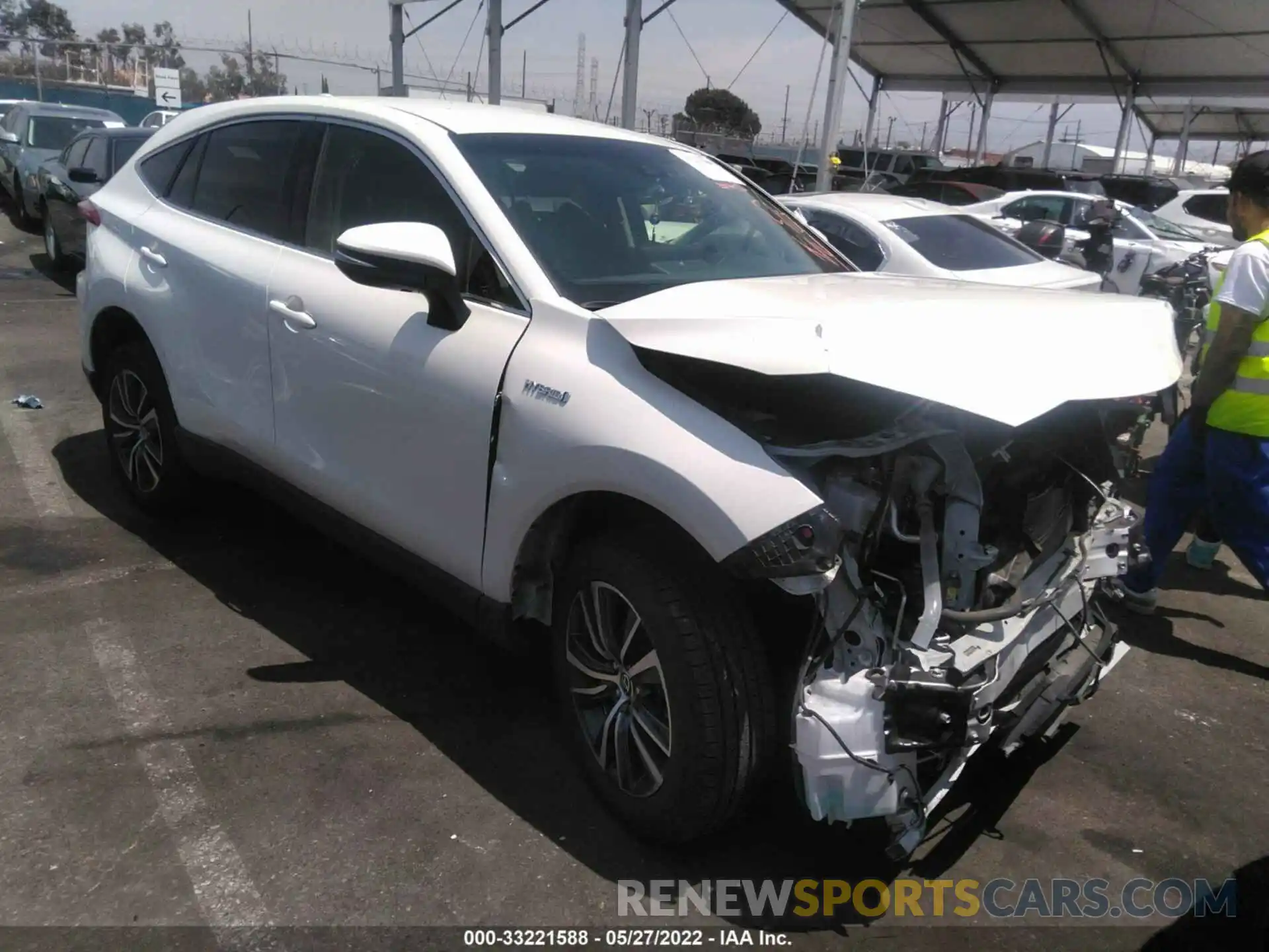 1 Photograph of a damaged car JTEAAAAH2MJ039079 TOYOTA VENZA 2021