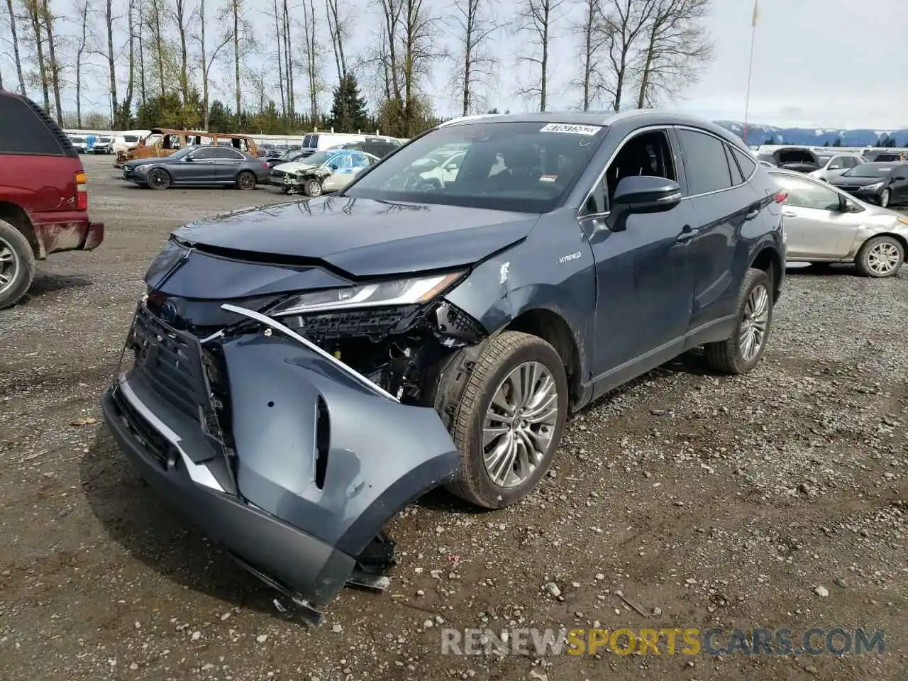 2 Photograph of a damaged car JTEAAAAH2MJ047036 TOYOTA VENZA 2021